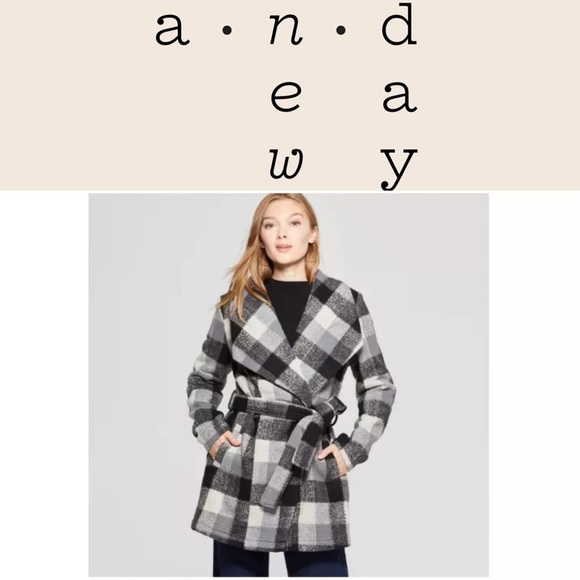 a new day Jackets & Blazers - A New Day Plaid Coat